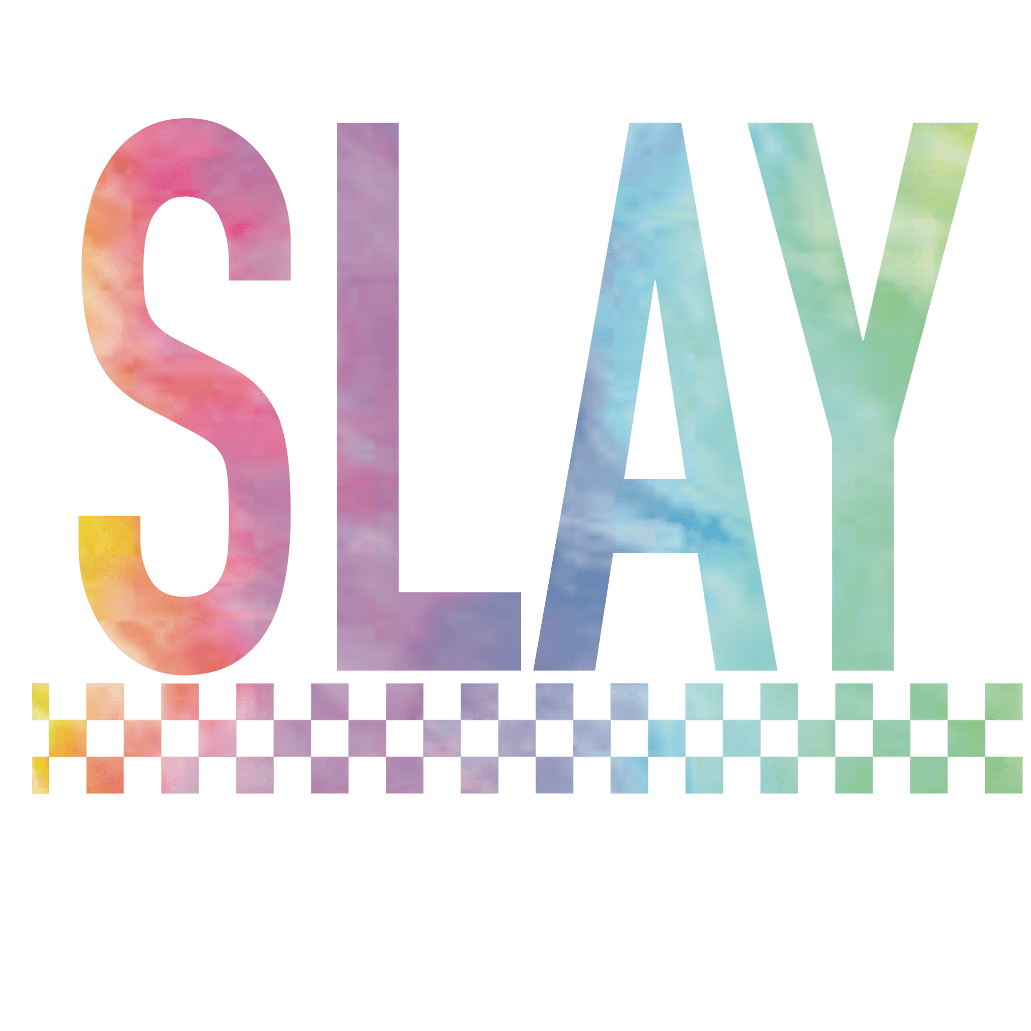 Slay Watercolor Hat DTF Transfer - My Vinyl Craft