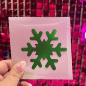 Snowflake Metallic Puff HTV Transfer **PRE - ORDER** - My Vinyl Craft