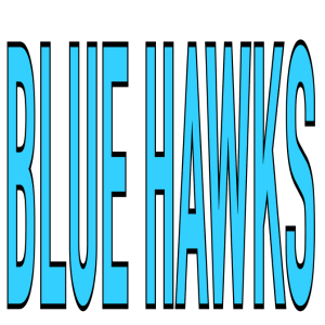 SP171 - Tall Blue Hawks DTF Transfer - My Vinyl Craft
