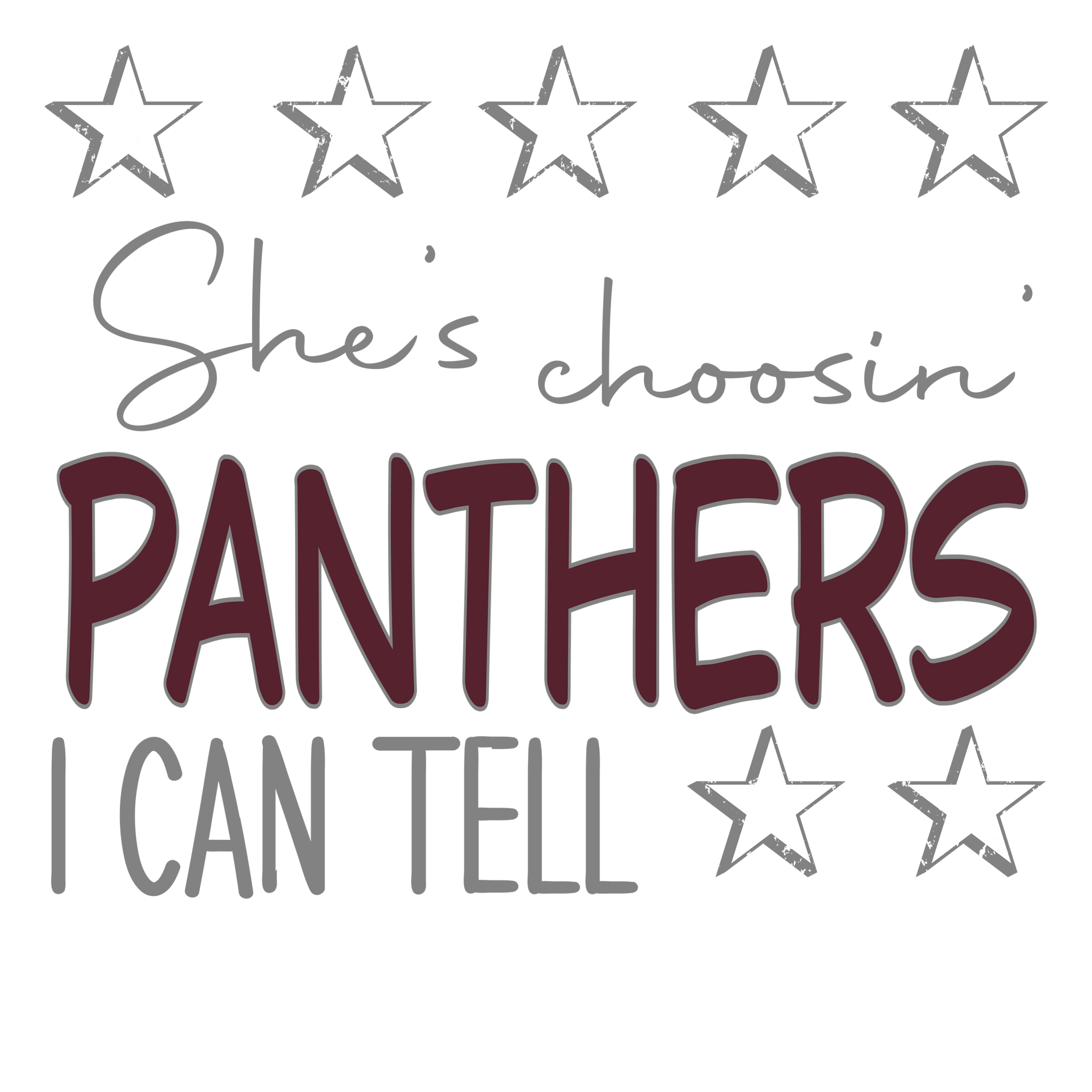 SP5 - Choosin Panthers DTF transfers - My Vinyl Craft