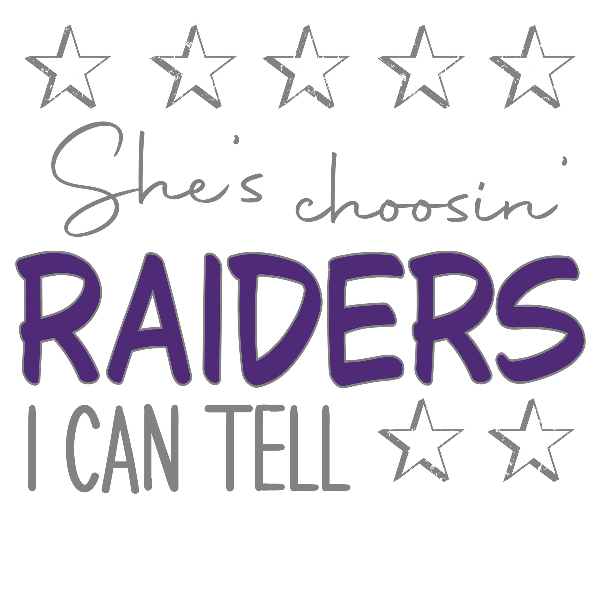 SP9 - Choosin Raiders DTF Transfer - My Vinyl Craft