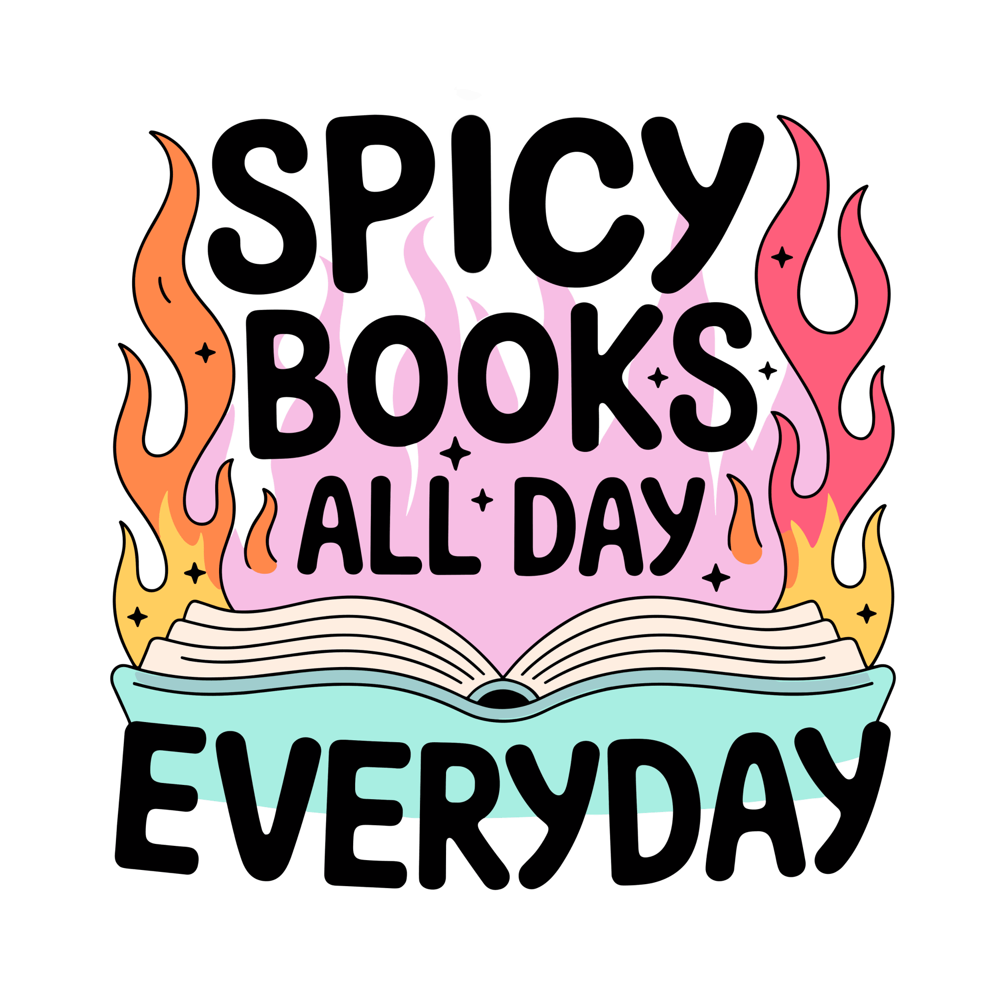 Spicy Books Everyday Small UV DTF - My Vinyl Craft