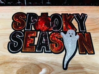 Spooky Season Sequins Patch - My Vinyl Craft