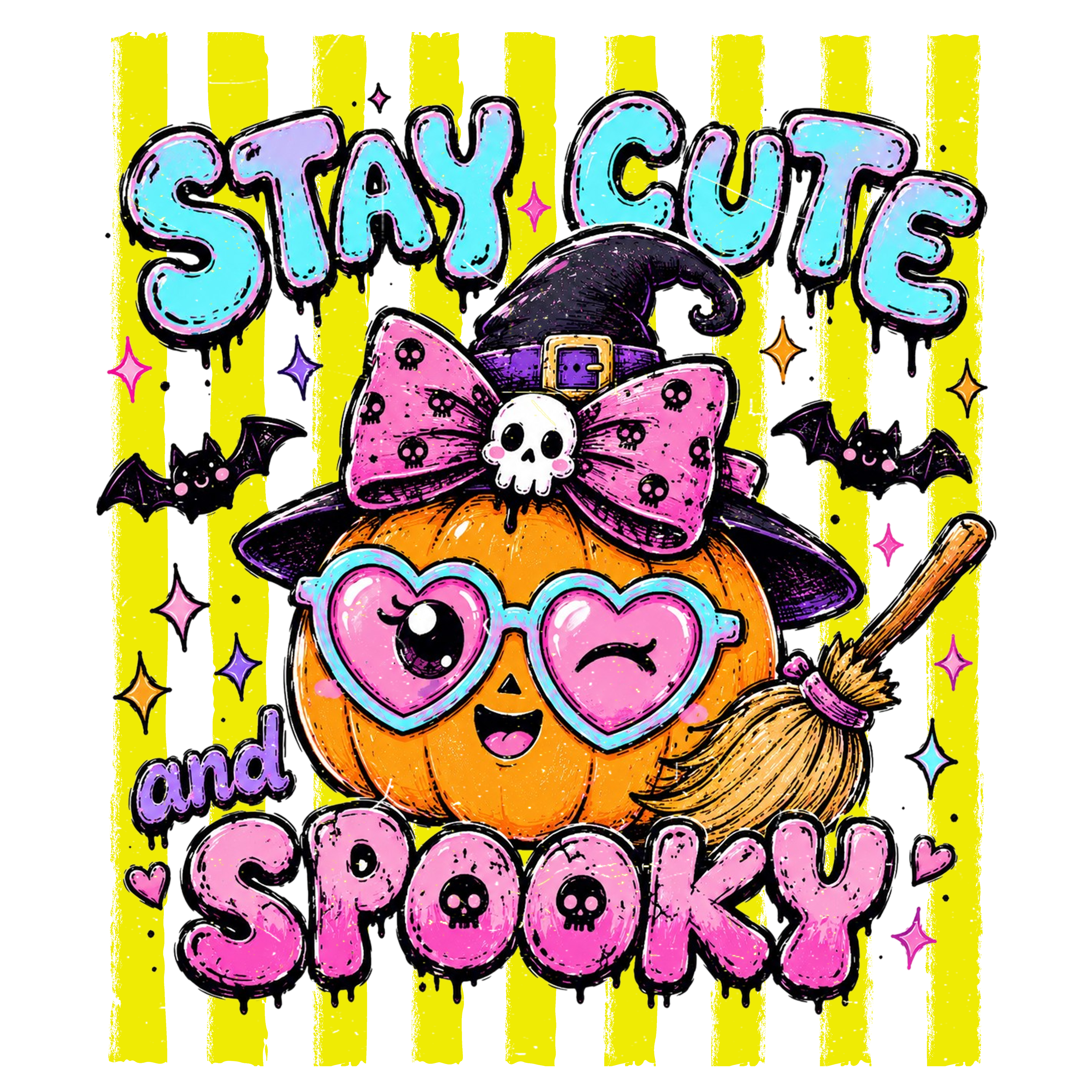 HW12 - Stay Cute And Spooky DTF Transfer