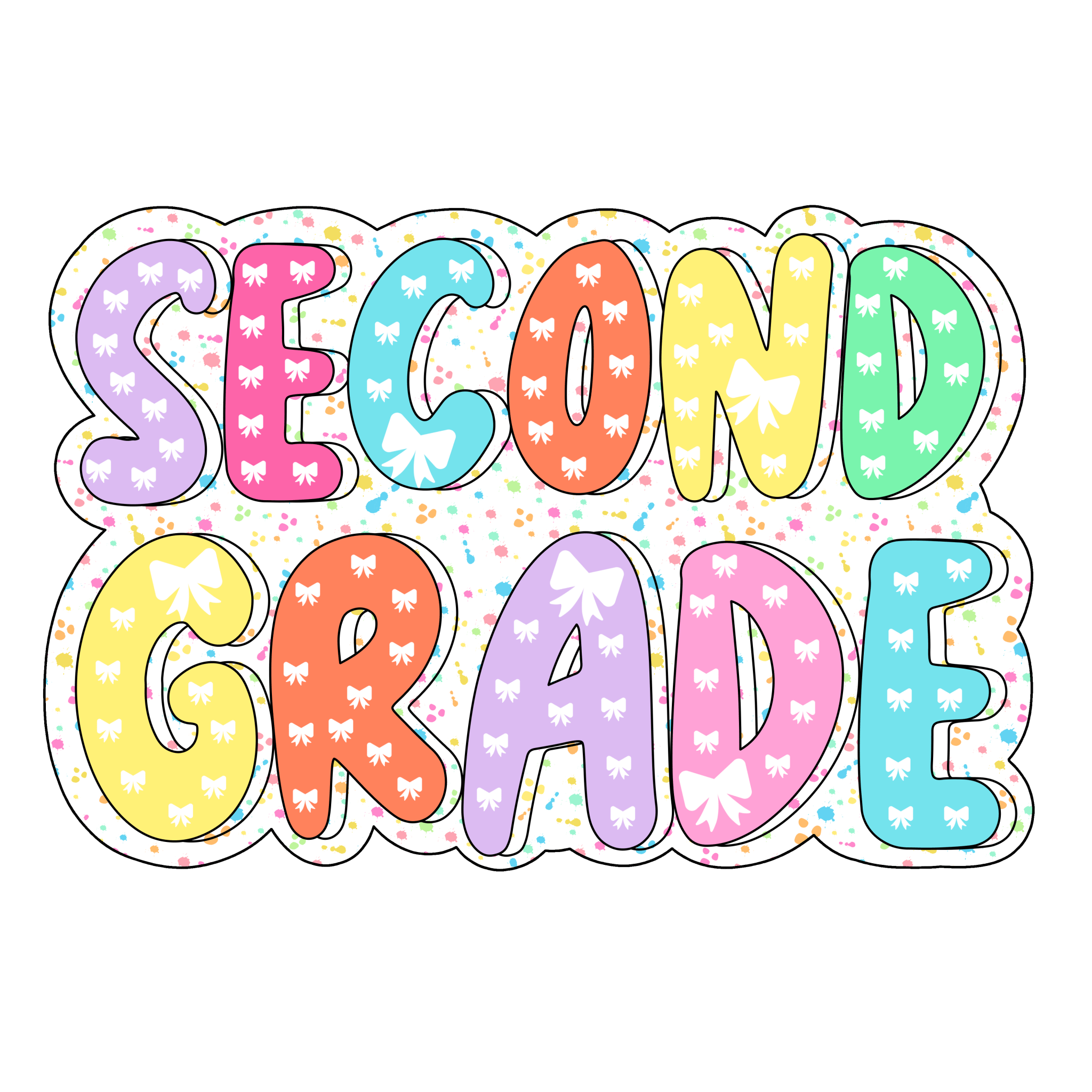 Sprinkle Grade Levels Kindergarten - 4th DTF Transfer - My Vinyl Craft