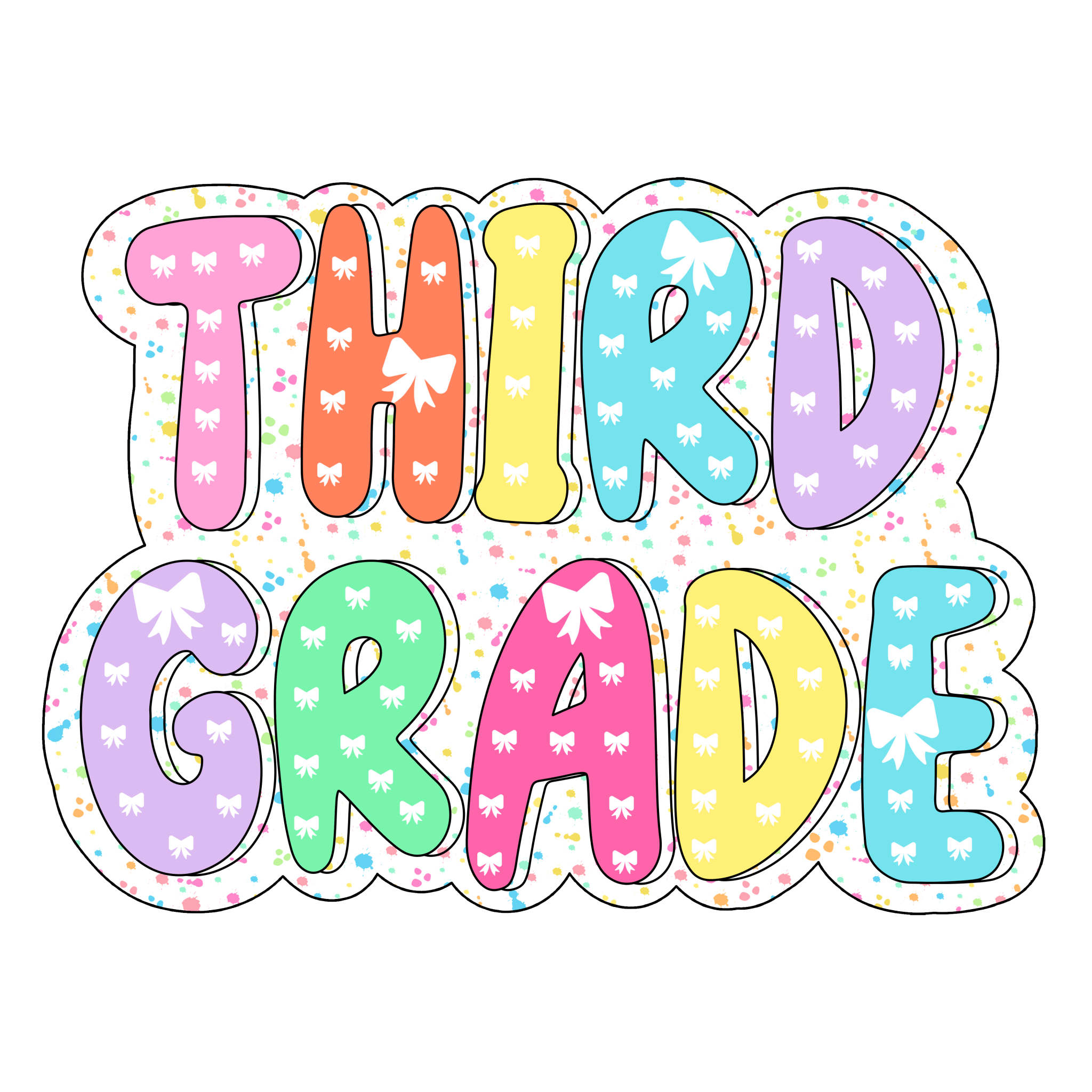 Sprinkle Grade Levels Kindergarten - 4th DTF Transfer - My Vinyl Craft