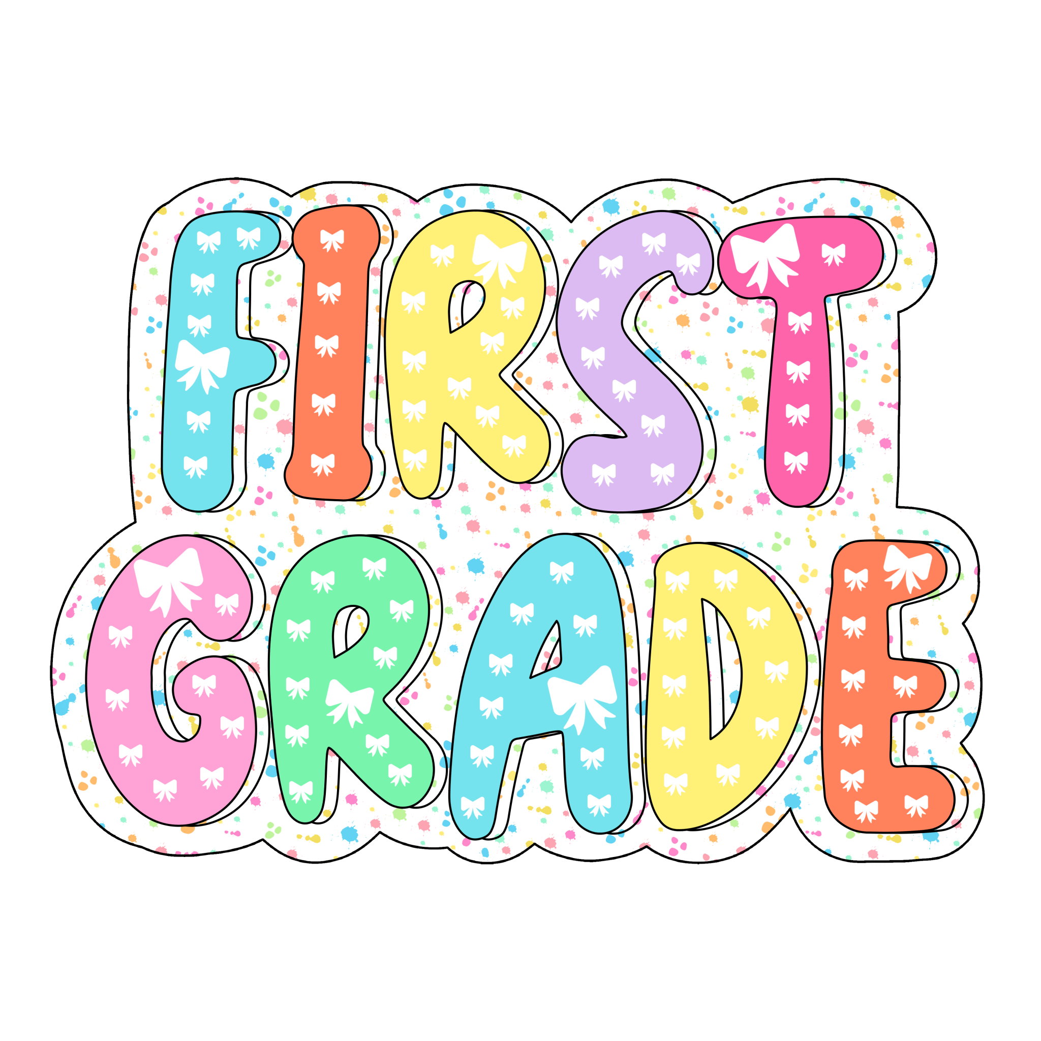 Sprinkle Grade Levels Kindergarten - 4th DTF Transfer - My Vinyl Craft