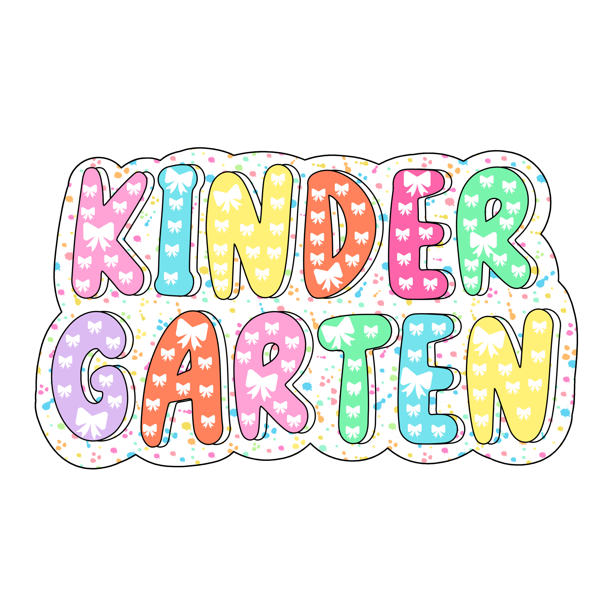 Sprinkle Grade Levels Kindergarten - 4th DTF Transfer - My Vinyl Craft
