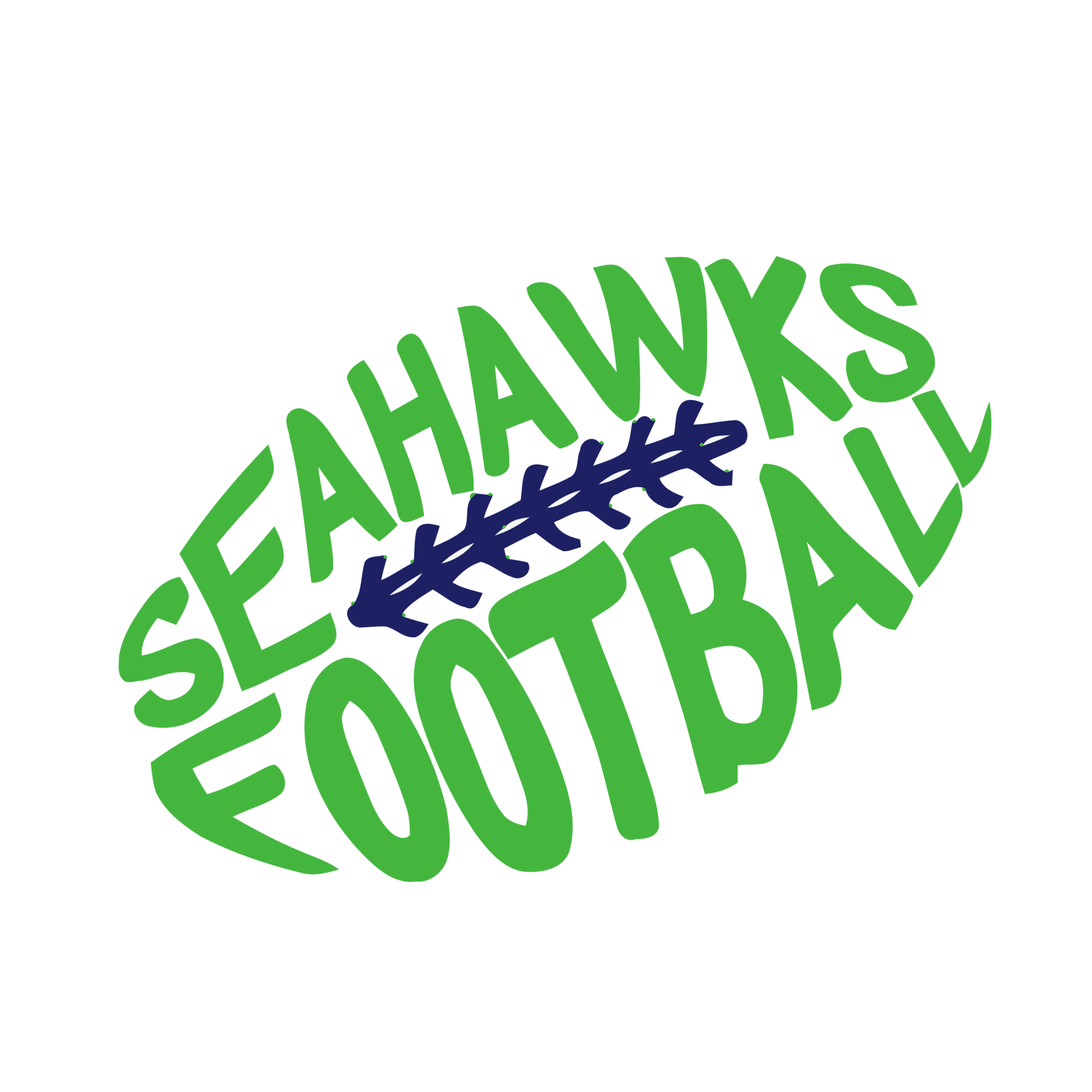 SS24 - Seahawks Football DTF Transfer - My Vinyl Craft