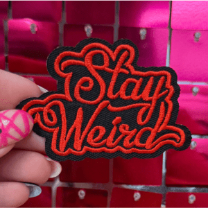 Stay Weird Iron on Patch Multicolor - My Vinyl Craft
