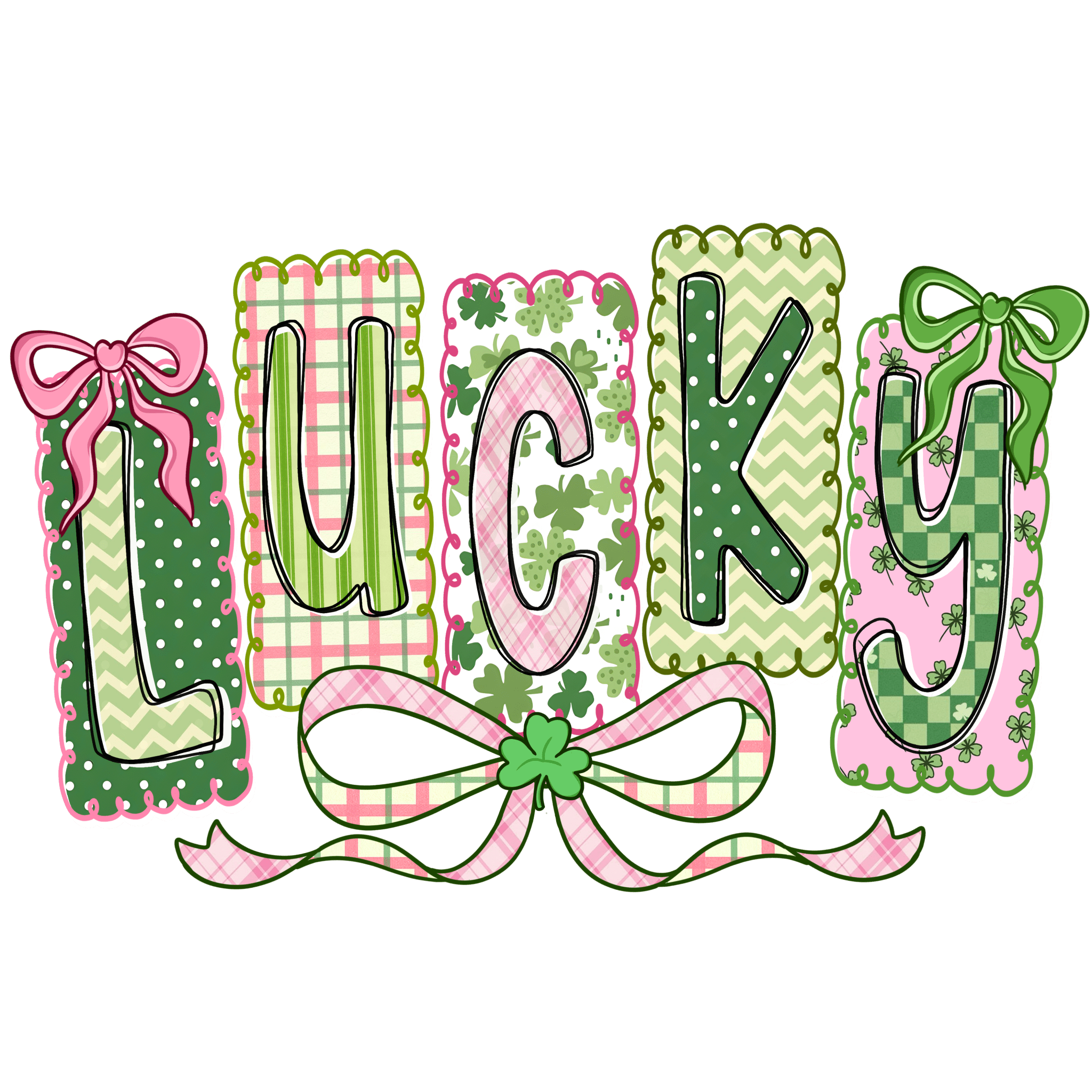 STP2 - Girly Lucky DTF Transfer - My Vinyl Craft