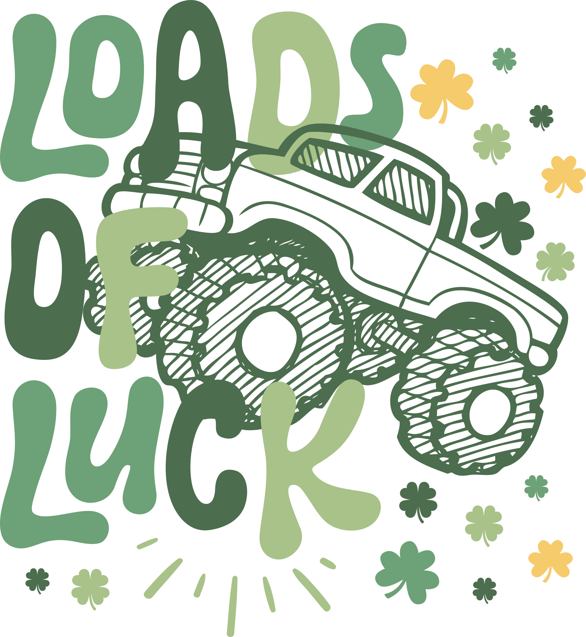 STP25 - Loads Of Luck DTF Transfer - My Vinyl Craft