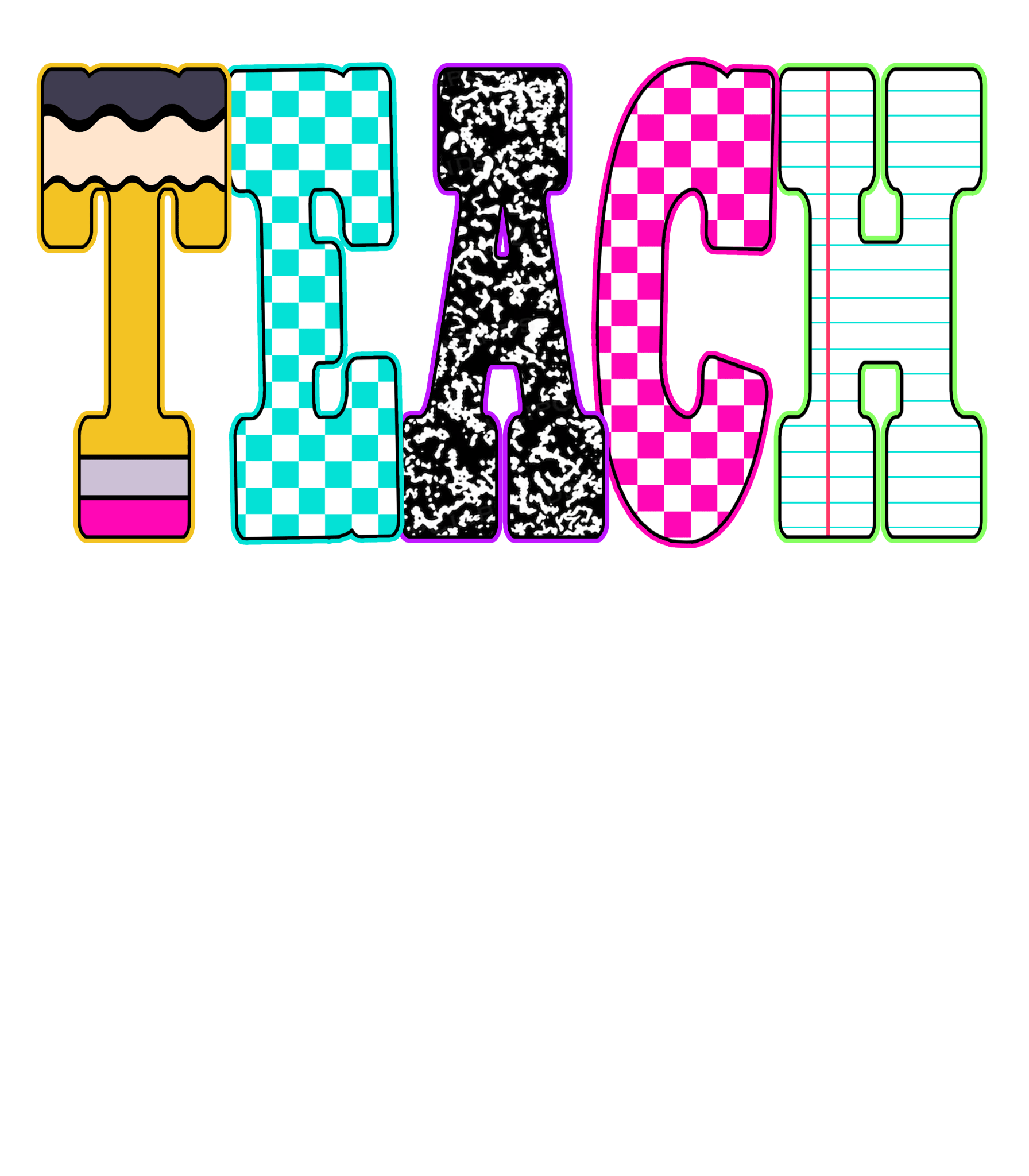 T2 - Teach Supplies DTF Transfer - My Vinyl Craft