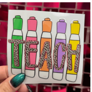 Teach Marker Small UV DTF - My Vinyl Craft
