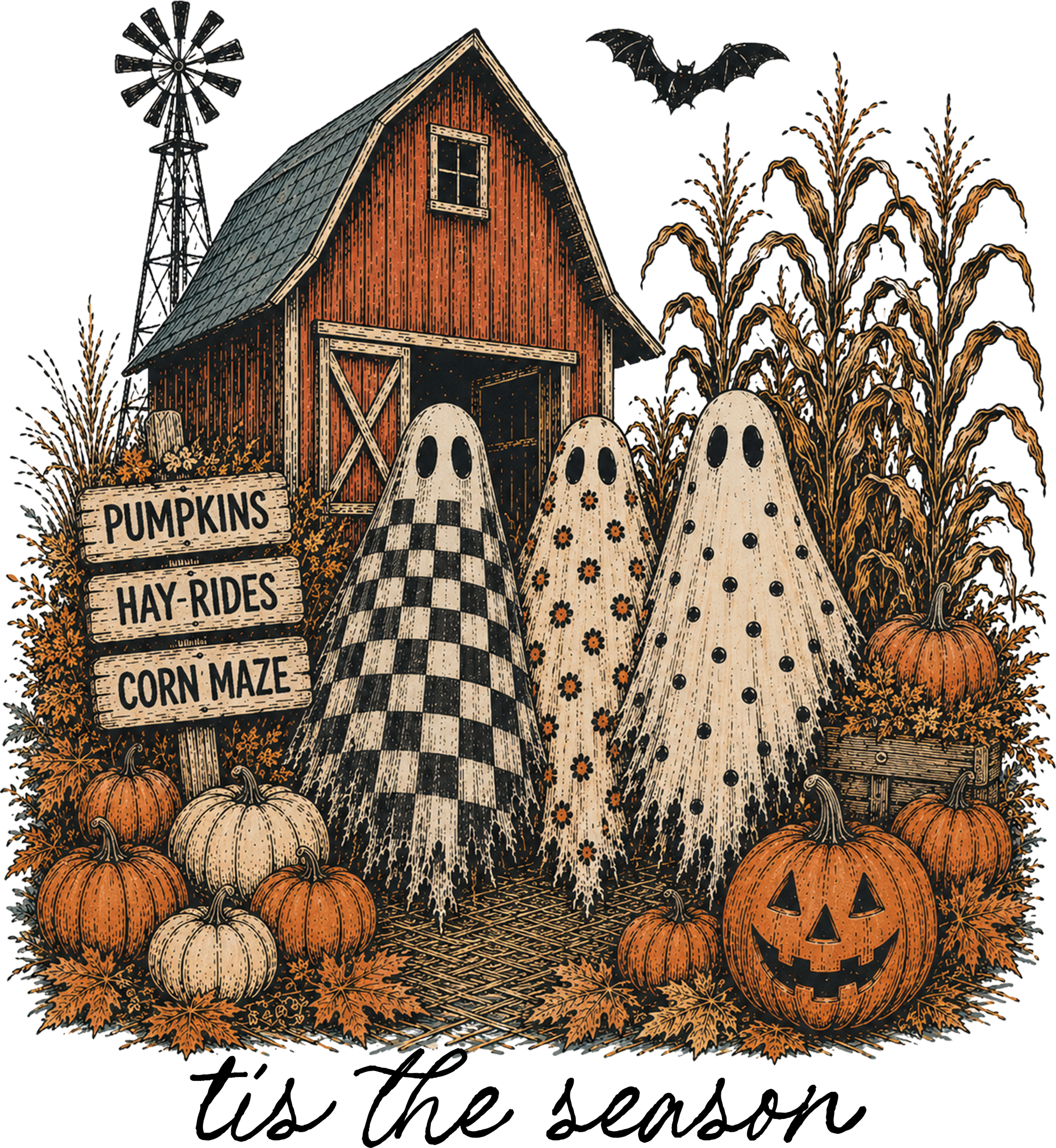 HW11 - Tis The Season Spooky DTF Transfer