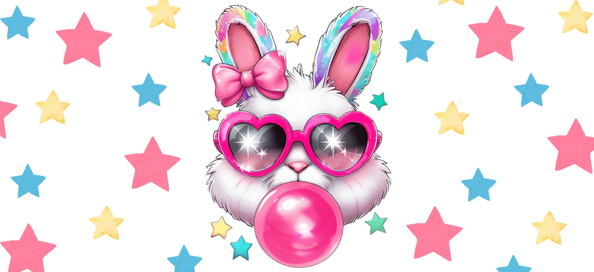 UV127 - Bubble Bunny UV DTF Cup Wrap - My Vinyl Craft