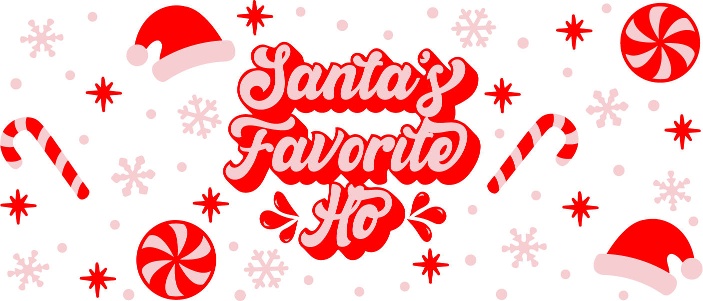 UV2 - Santa's Favorite UV DTF Cup Wrap - My Vinyl Craft