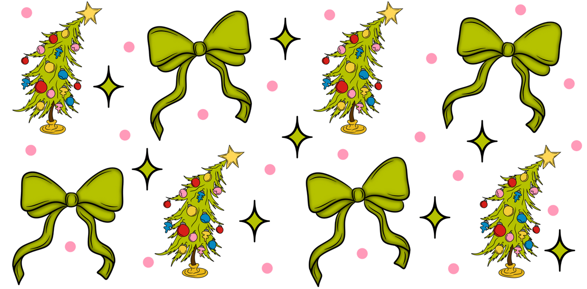 UV27 - Whoville Trees UV DTF Cup Wrap - My Vinyl Craft