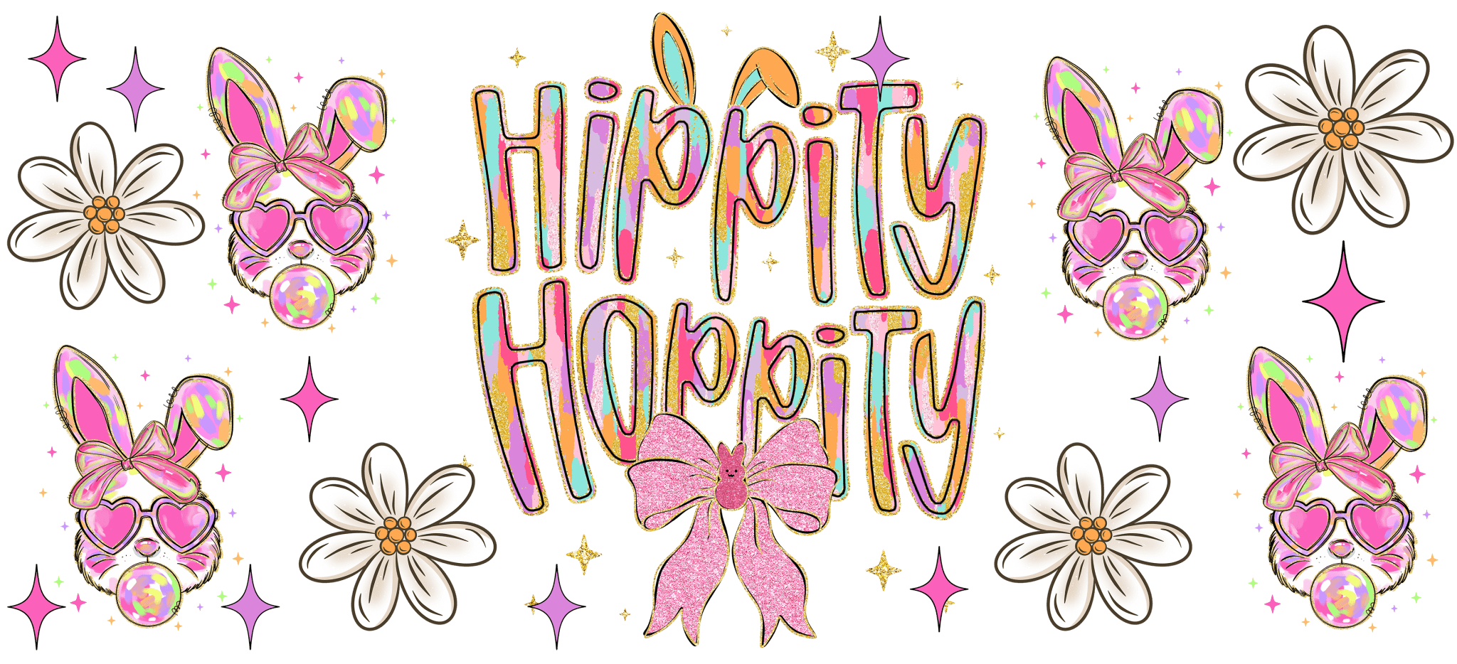 UV4 - Hippity Hoppity UV DTF Cup Wrap - My Vinyl Craft