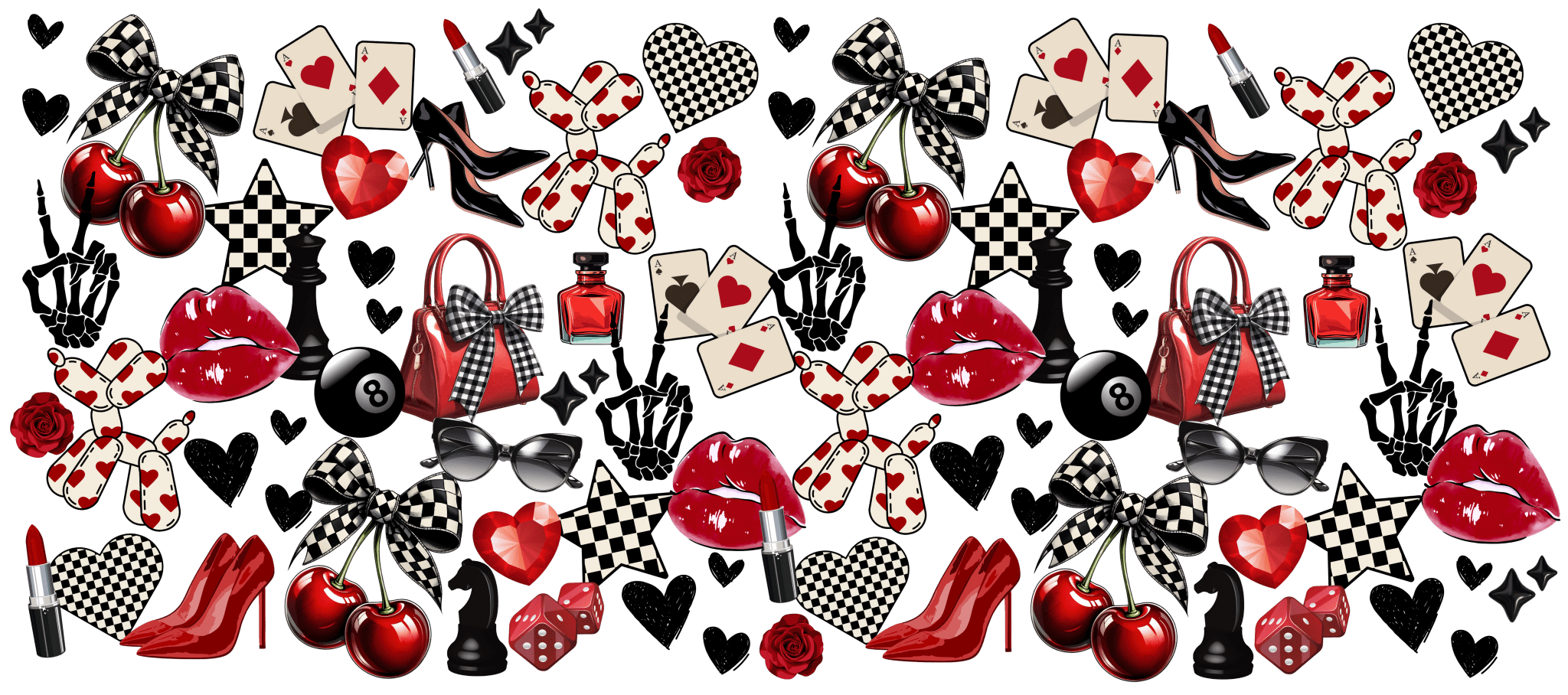 UV83 - Rocker Babe UV DTF Cup Wrap - My Vinyl Craft