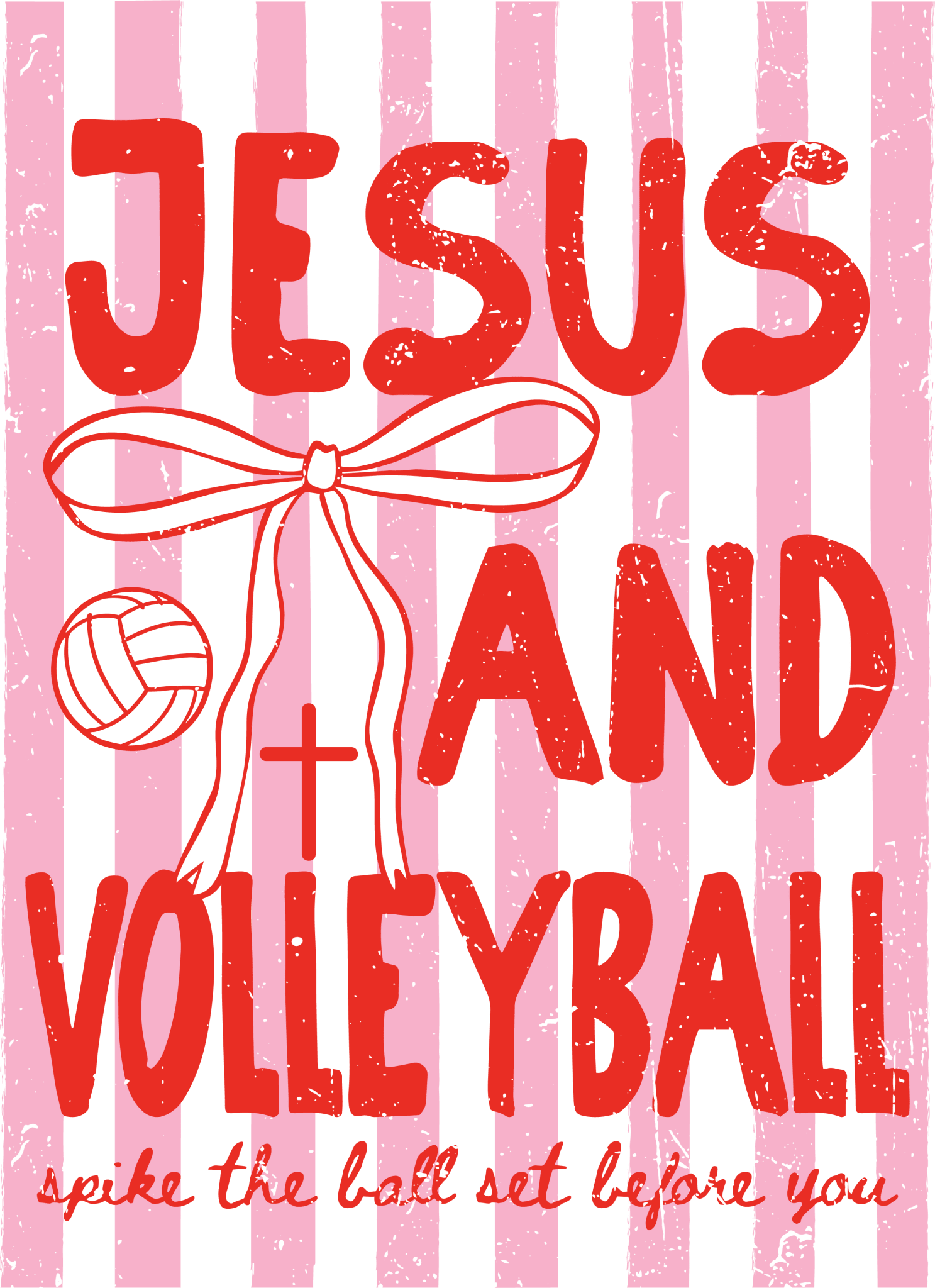 V10 - Jesus and Volleyball DTF Transfer - My Vinyl Craft