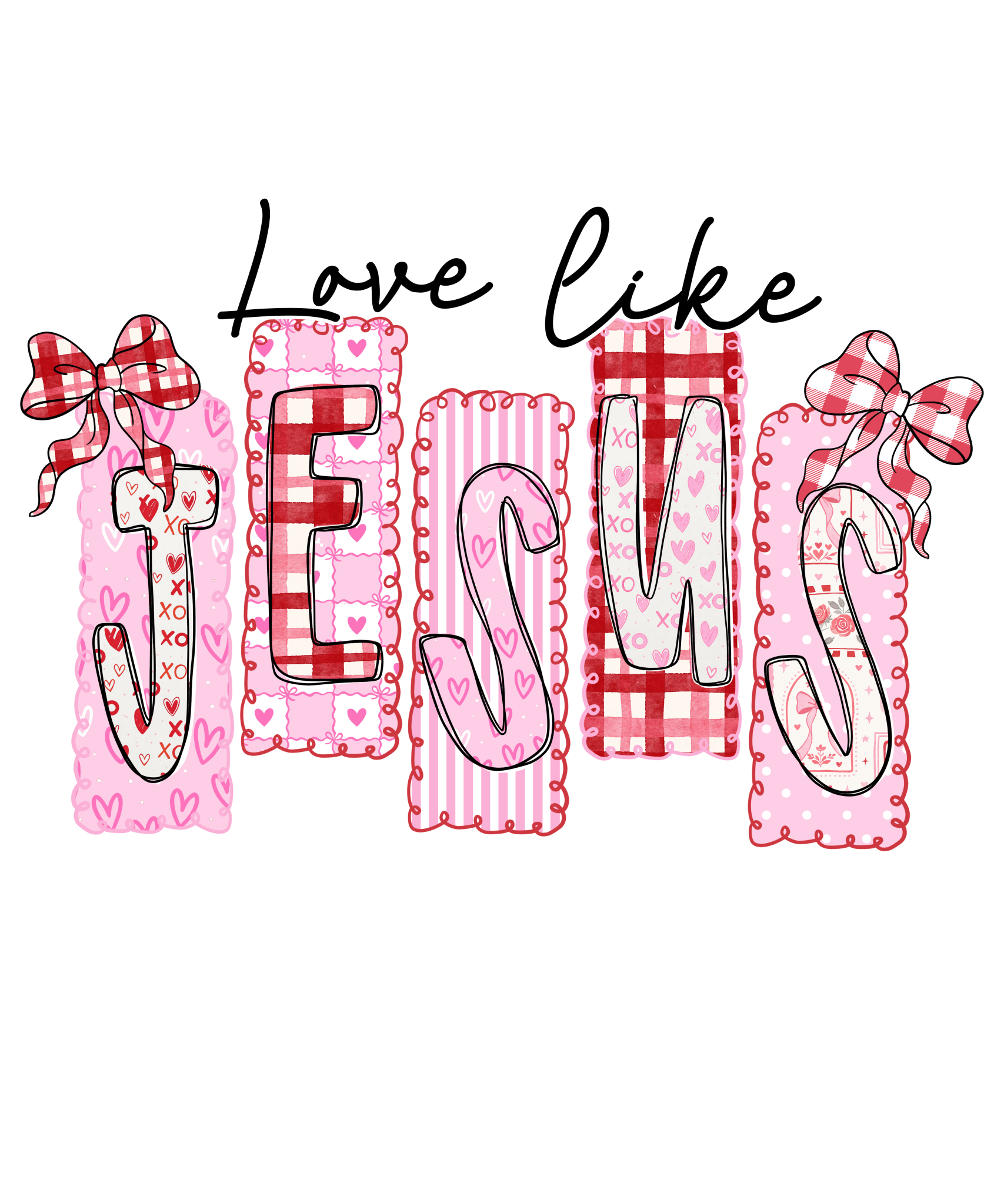 VA13 - Love Like Jesus DTF Transfer - My Vinyl Craft