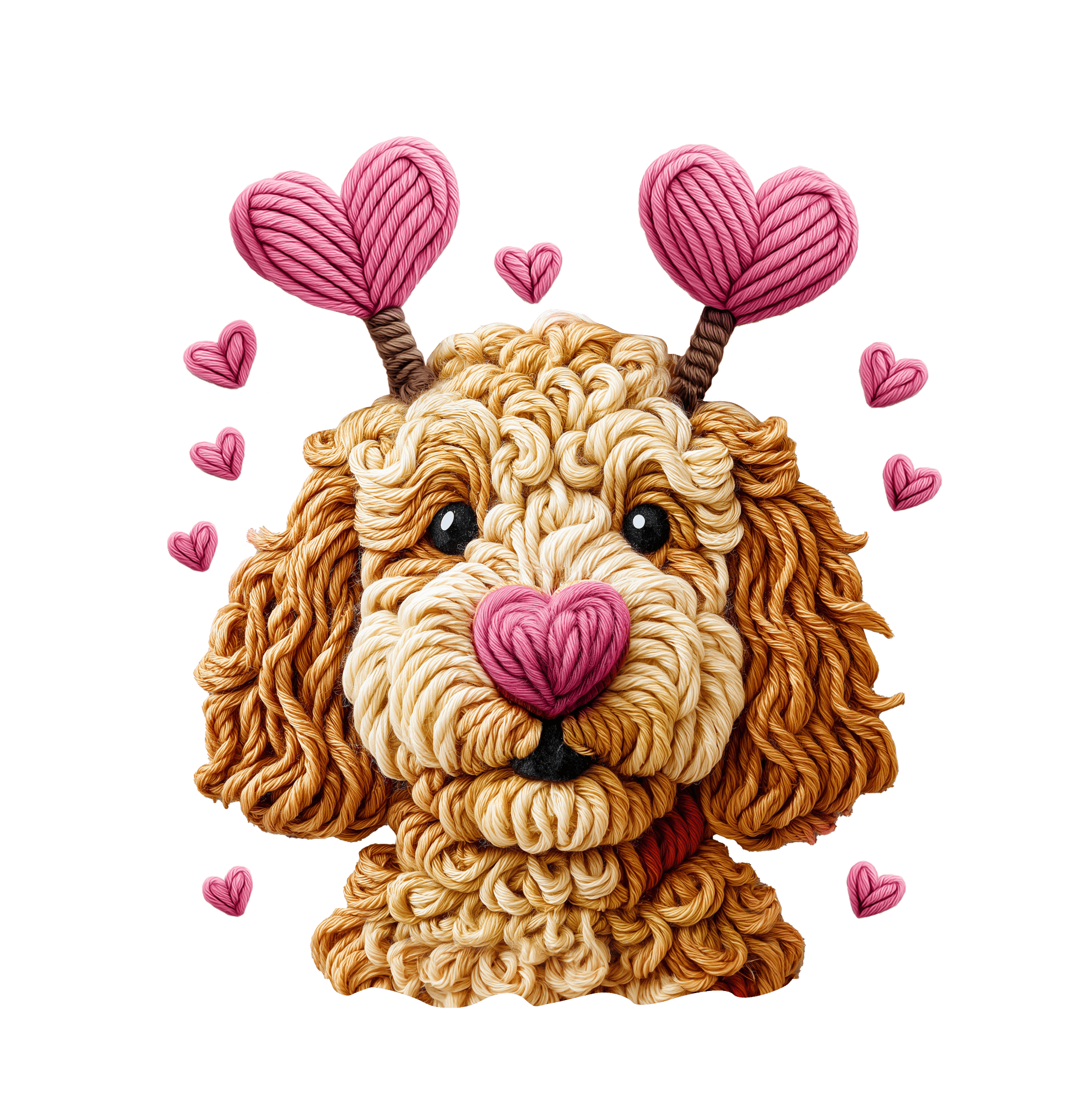 VA9 - Doodle Faux Yarn DTF Transfer - My Vinyl Craft