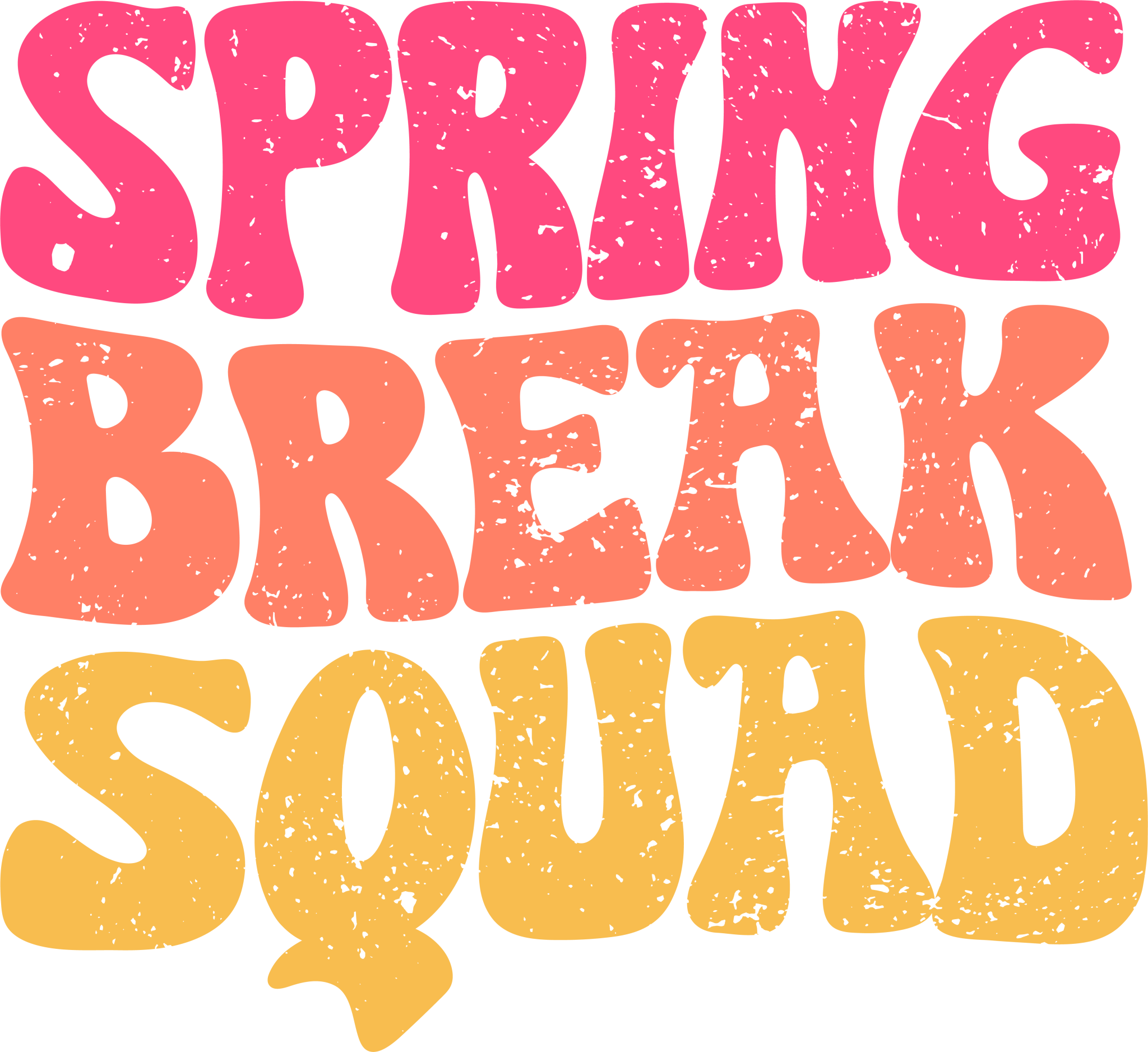 VC4 - Spring Break Squad DTF Transfer - My Vinyl Craft