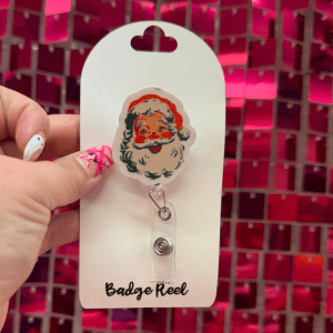 Vintage Santa Badge Reel - My Vinyl Craft