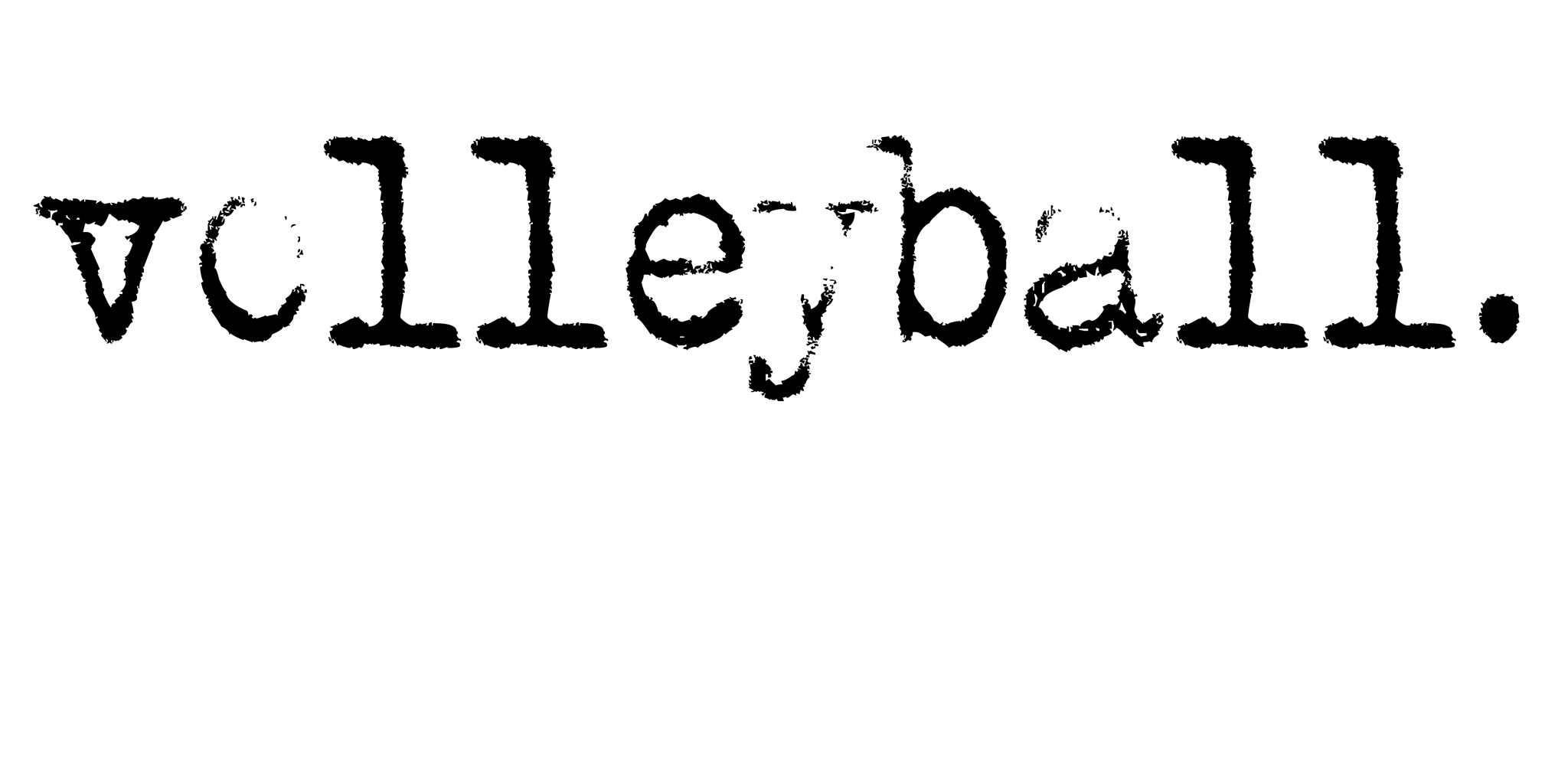 Volleyball Type Hat DTF Transfer - My Vinyl Craft