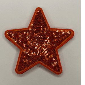 X - Small Stars Iron On Patch - My Vinyl Craft