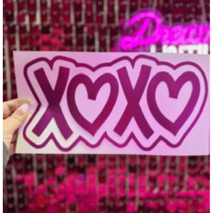 XOXO Puff Transfer HTV ** PRE - ORDER** - My Vinyl Craft