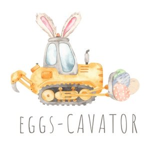 Eggs-cavator DTF Transfer - My Vinyl Craft