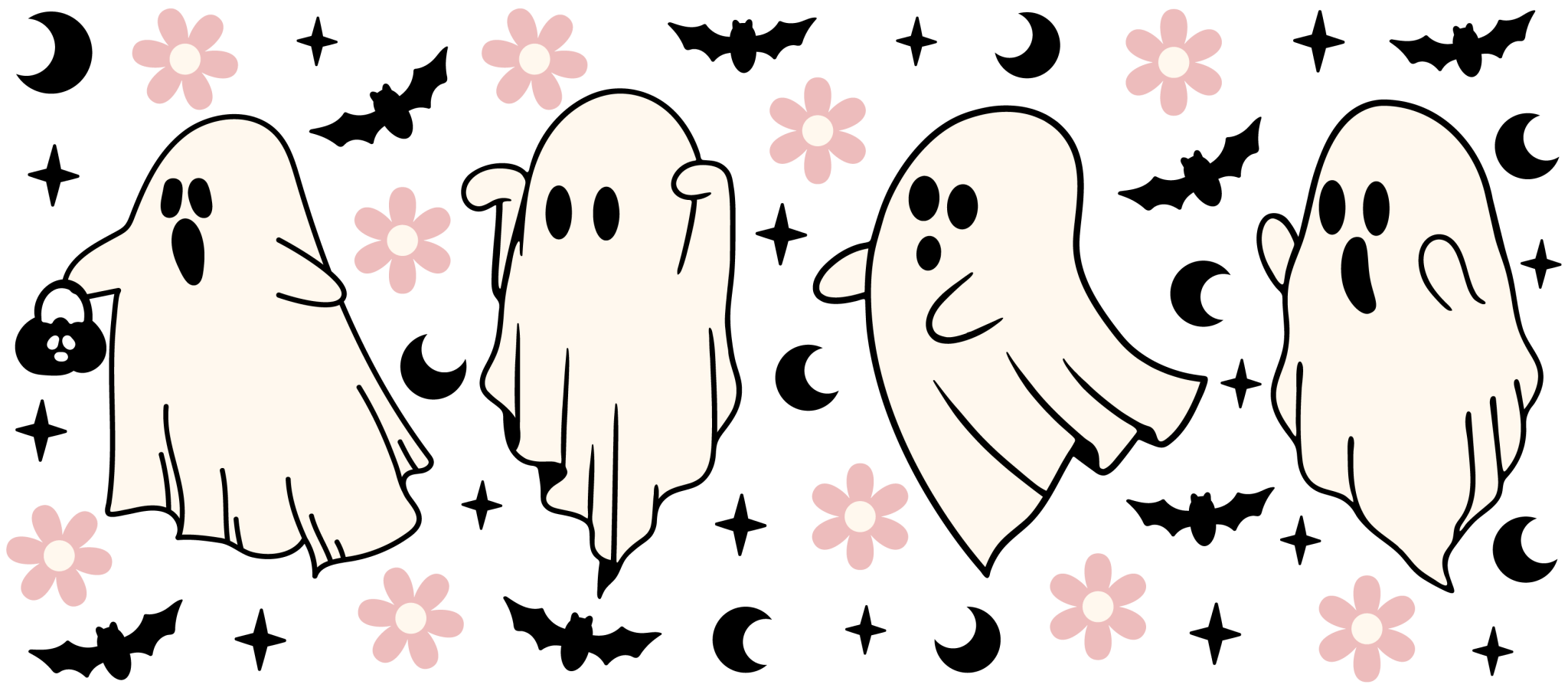 Ghost Boo's UV DTF Cup Wrap - My Vinyl Craft
