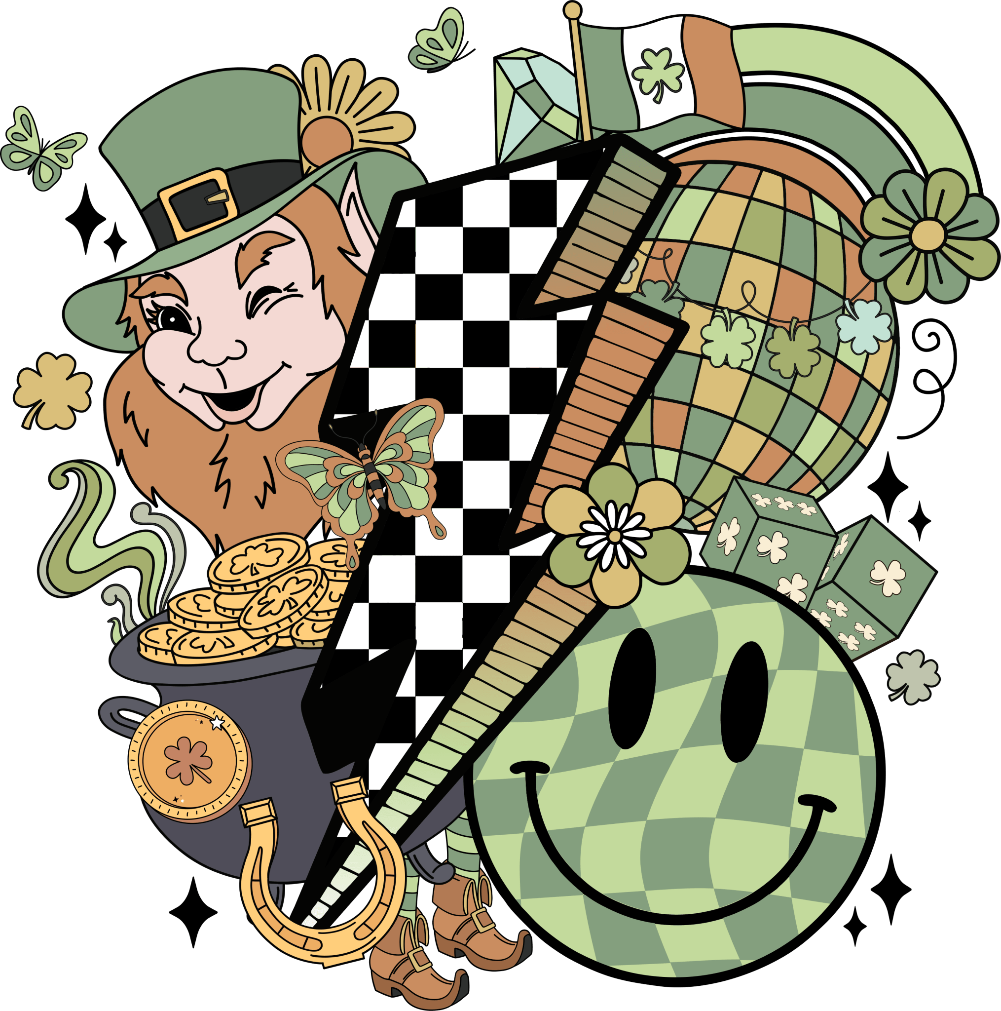 Leprechaun Disco DTF Transfer - My Vinyl Craft