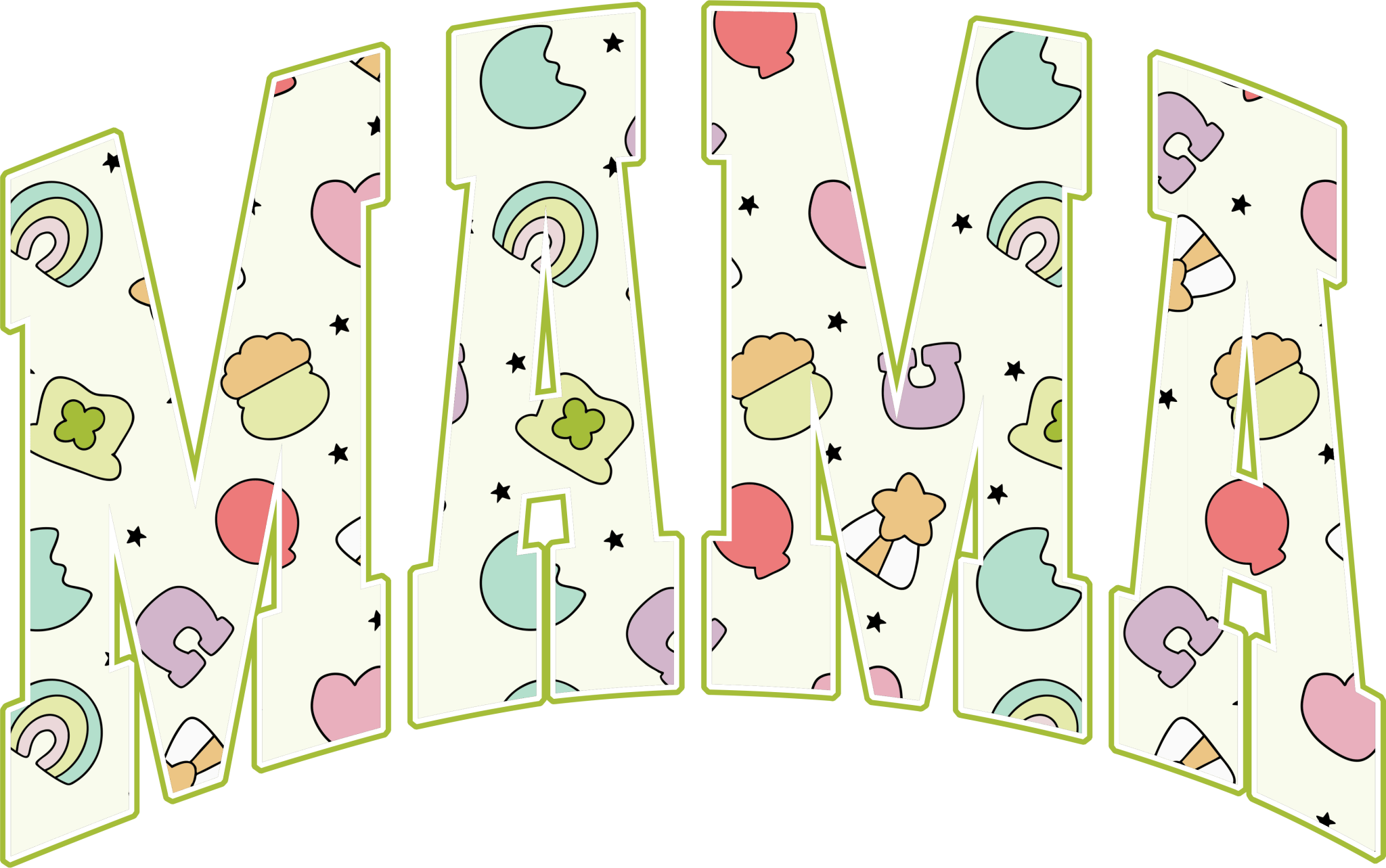 Mama Lucky Charm DTF Transfer - My Vinyl Craft