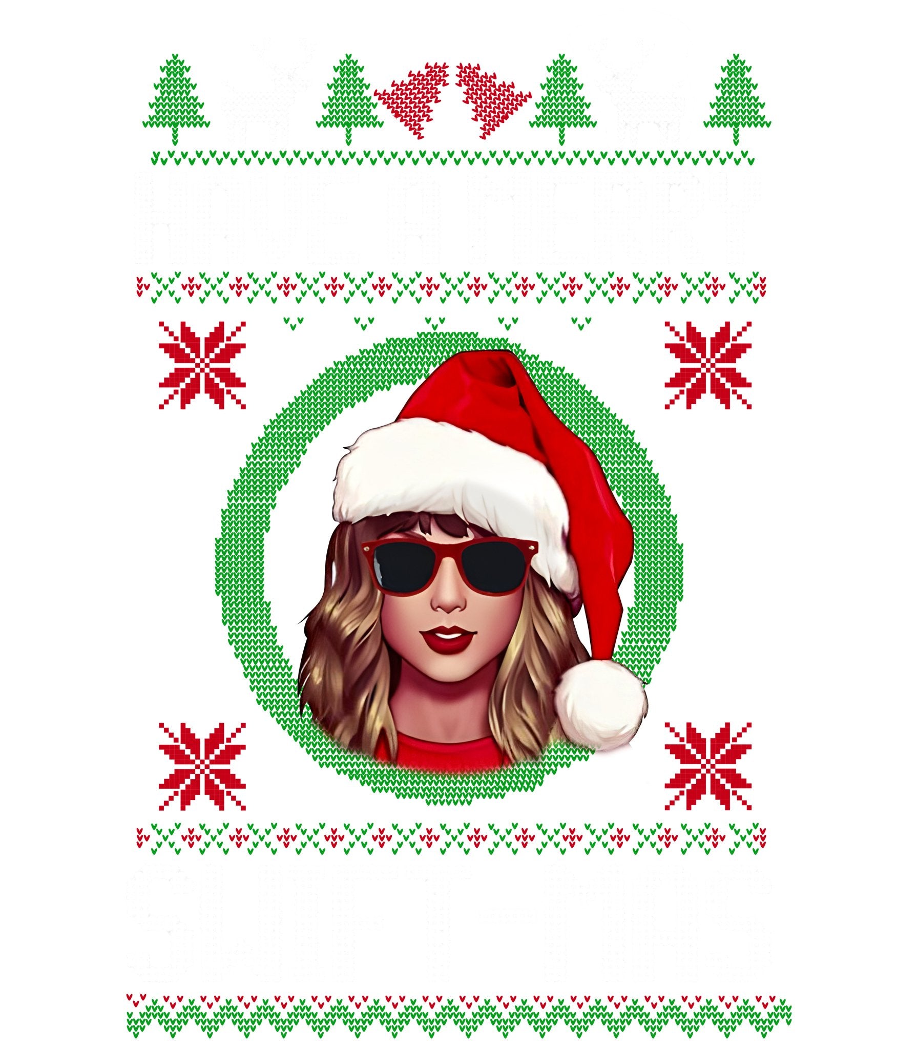 Merry Swiftmas White DTF Transfers - My Vinyl Craft