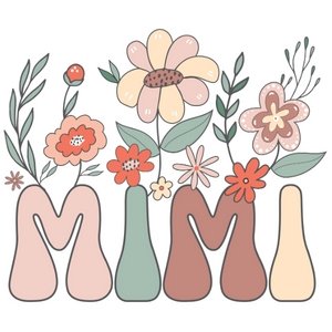 Mimi Pastel Floral DTF Transfer - My Vinyl Craft