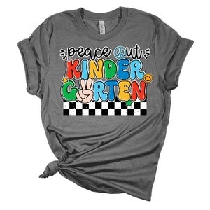 Peace Out K-5th Primary DTF Transfer - My Vinyl Craft