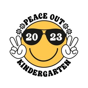 Peace Out Smiley K-5th DTF Transfer - My Vinyl Craft