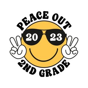 Peace Out Smiley K-5th DTF Transfer - My Vinyl Craft