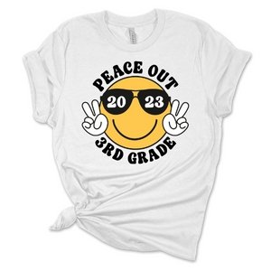 Peace Out Smiley K-5th DTF Transfer - My Vinyl Craft