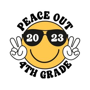 Peace Out Smiley K-5th DTF Transfer - My Vinyl Craft