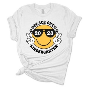 Peace Out Smiley K-5th DTF Transfer - My Vinyl Craft