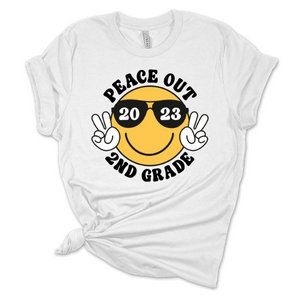 Peace Out Smiley K-5th DTF Transfer - My Vinyl Craft