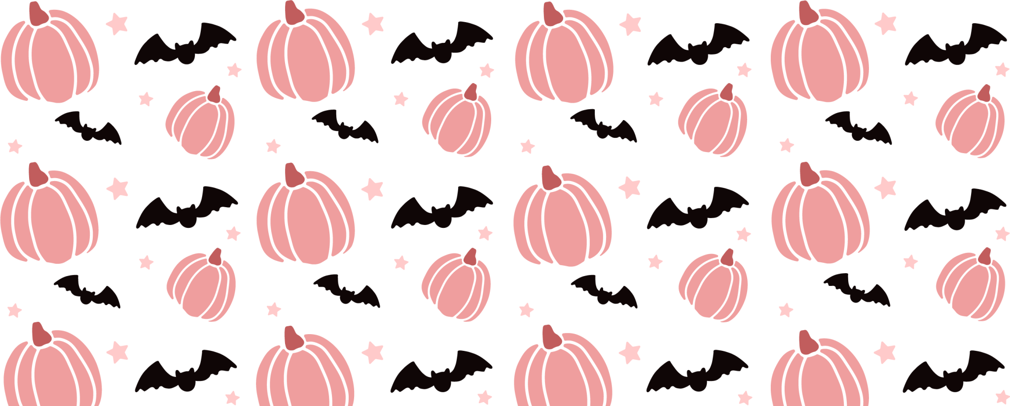 Pink Pumpkin & Bats UV DTF Transfer - My Vinyl Craft