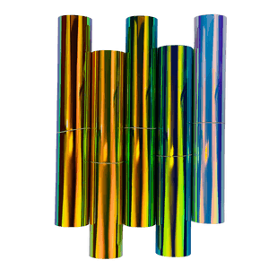 Holographic Rainbow Wave Silver - Knight HTV