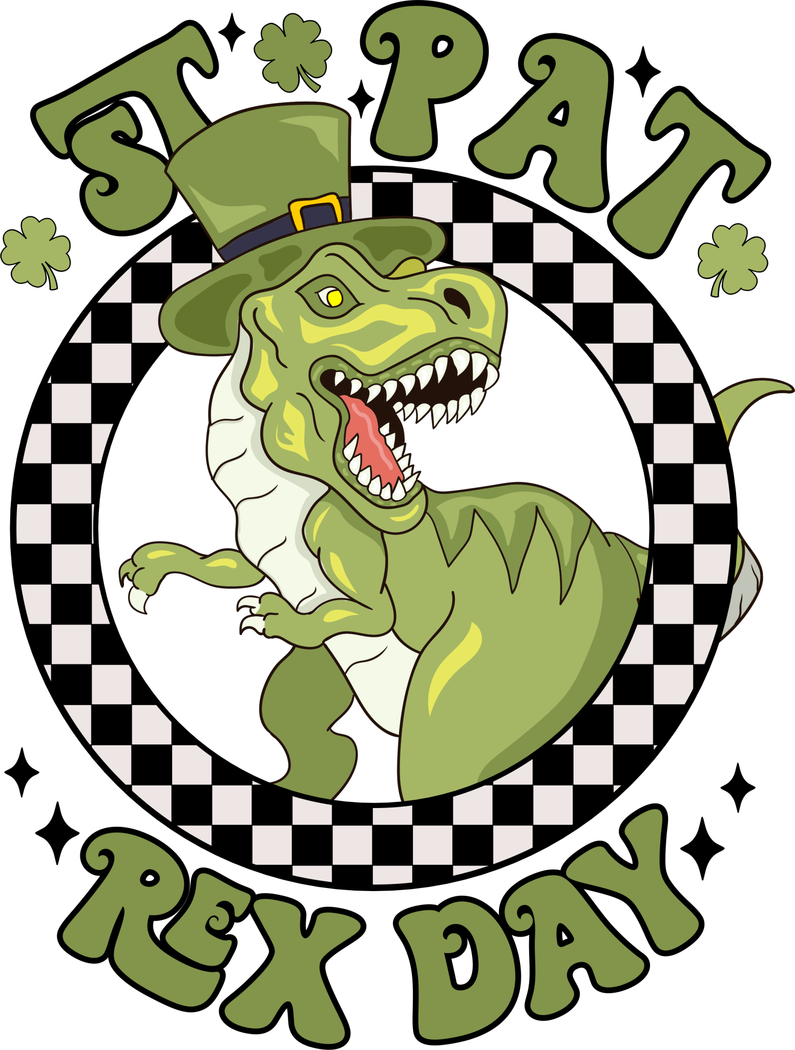 St. Pat Rex Day DTF Transfer - My Vinyl Craft