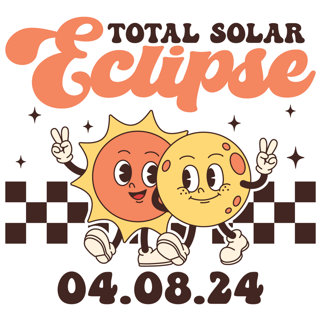 Total Eclipse Retro DTF Transfer - My Vinyl Craft