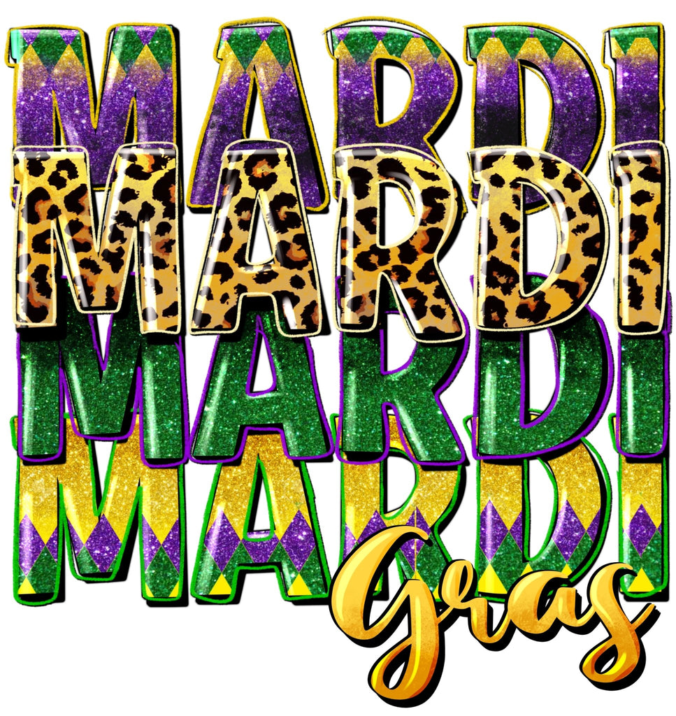 Mardi Gras DTF Transfers - My Vinyl Craft
